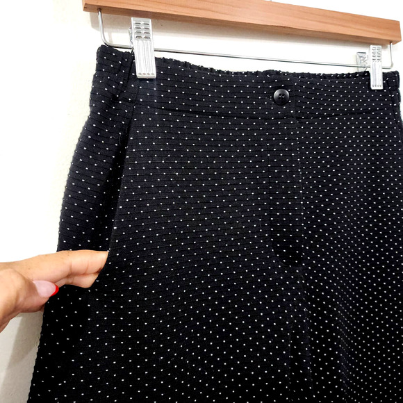 Ruti Scuba Essential Top & Wide-ish Pant Black White Polka Dot Lounge Set SZ 4/6 - Picture 12 of 16